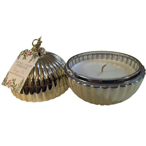 Silver Ornament Sand + Fog FRAZIER FIR Candle - Gift Wrapped - Picture 3 of 4